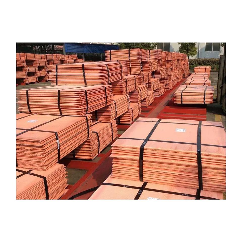 Factory Price Pure 99.99% Oxygen Cathode Electrolytic Copper Cathodes Sheet Plate