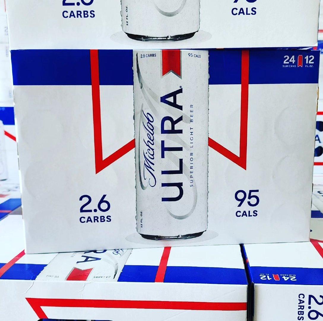 Refreshing Drinking Experience Michelob Ultra Light Lager Beer 24 × 355ml Sleek Cans Sale