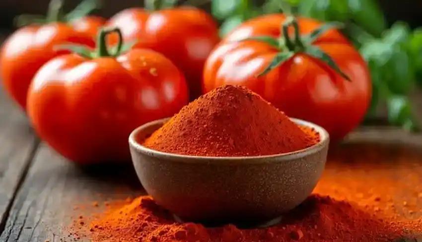 Premium Wholesale Tomato Powder Made from Fresh, Ripe, Sun-Dried Tomatoes – 100% Natural Food-Grade Ingredient for Soups, Sauces, Seasonings, Instant Meals, and Food Manufacturing Applications with Rich Flavor, Bright Red Color, Long Shelf Life, and High Nutritional Value, Suitable for Industrial Food Production and Bulk Export Supply Worldwide