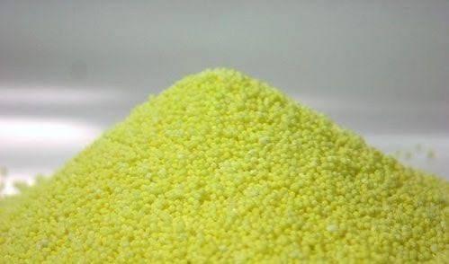 Fertilizers: granulated sulfur, urea