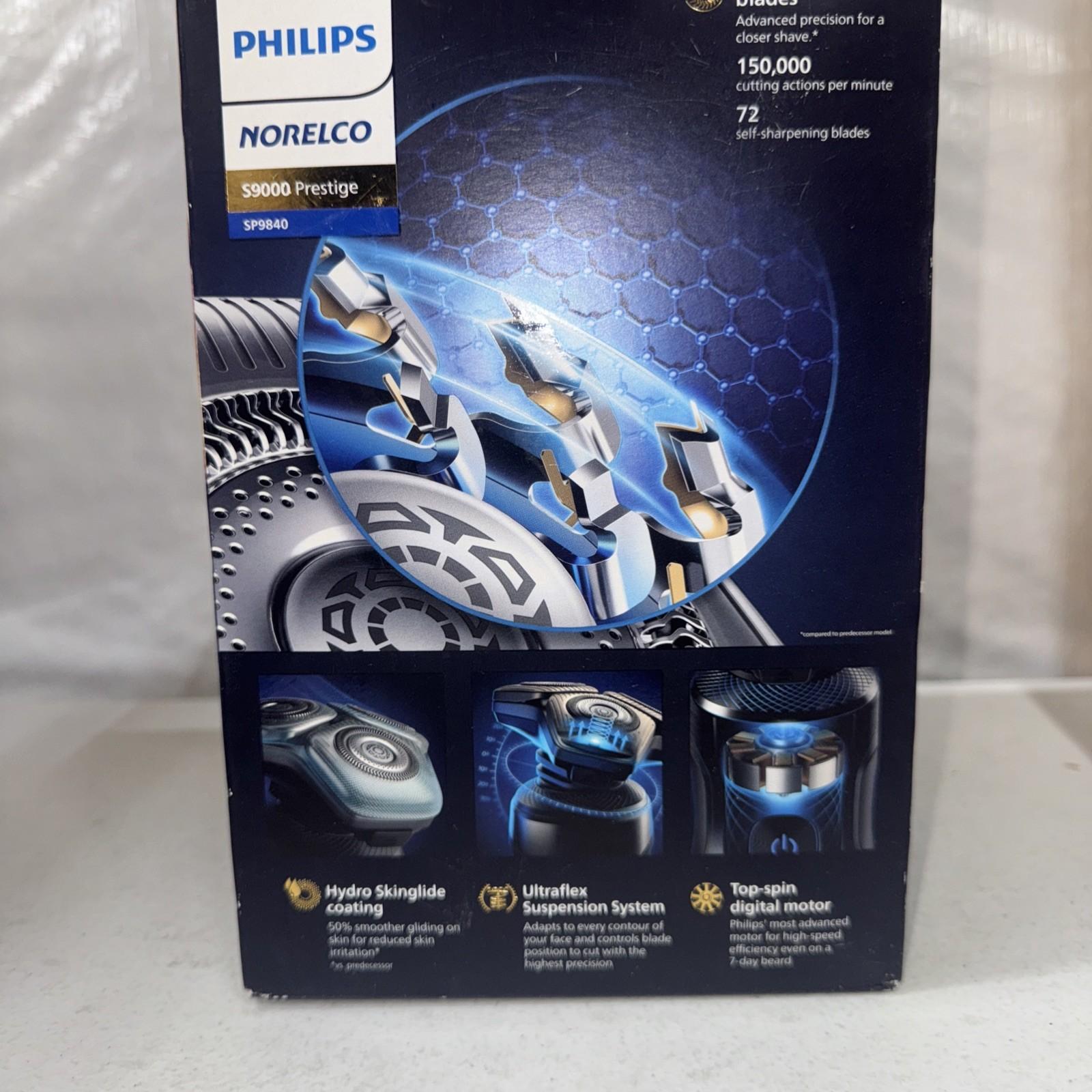 Philips Norelco Electric Shaver Series 9000 Prestige S9000 Wet & Dry SP9840/90