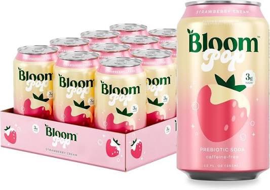 BLOOM STRAWBERRY CREAM CN, 12OZ/12PK