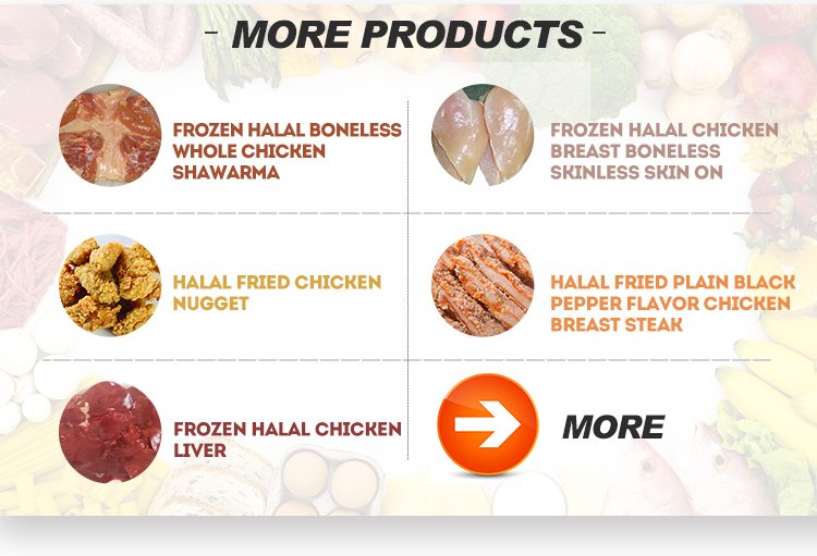 Good quality low price frozen boneless skinless halal chicken breast fillets