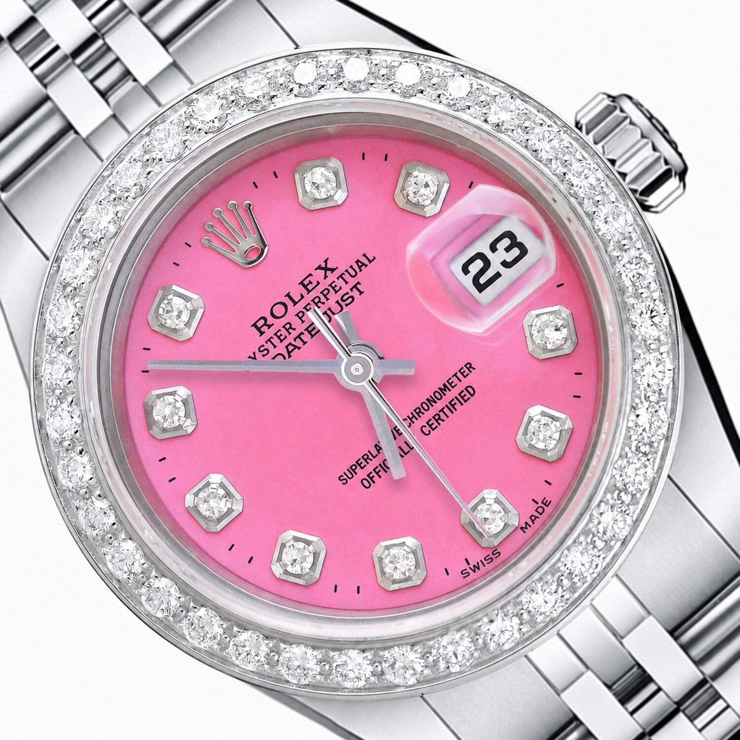 Rolex Datejust 69174 26mm Love Pink Diamond Dial Steel Gold Women's Watch (BOSSLADY ONLY)