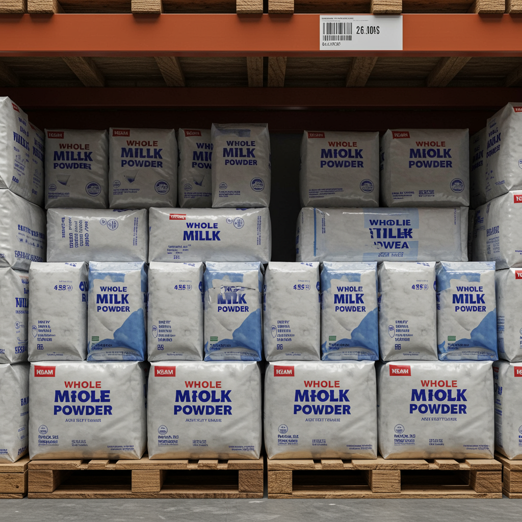 Full cream Whole Milk Powder with 26% fat content supporting rich texture stable performance and reliable Milk Powder