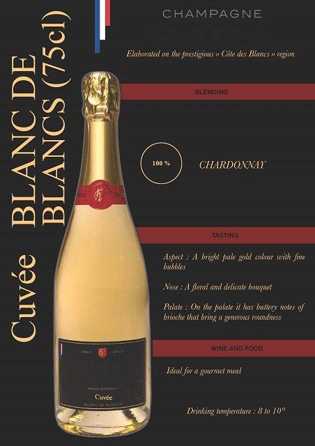 CHAMPAGNE Blanc de Blanc Bottle