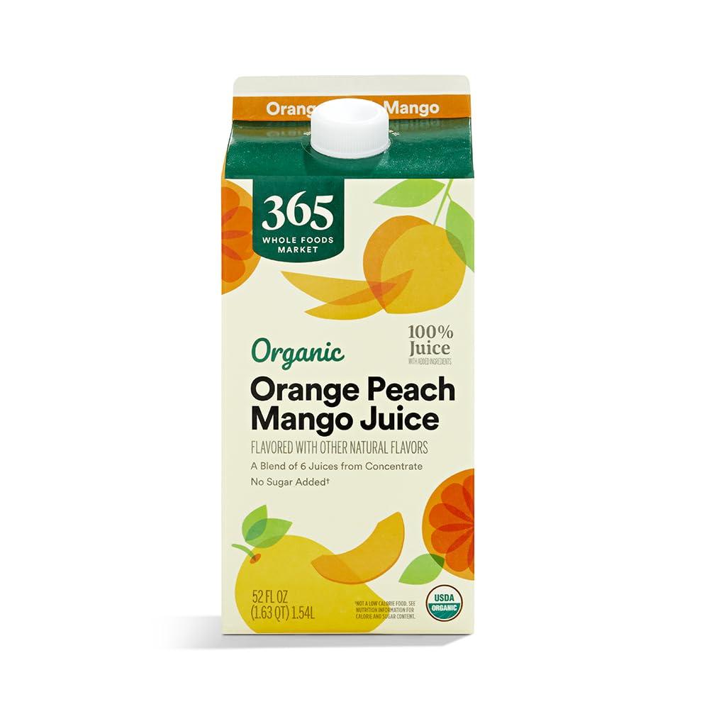 365 By Whole Foods Market, Organic Orange Peach Mango Juice, 52 Fl Oz
