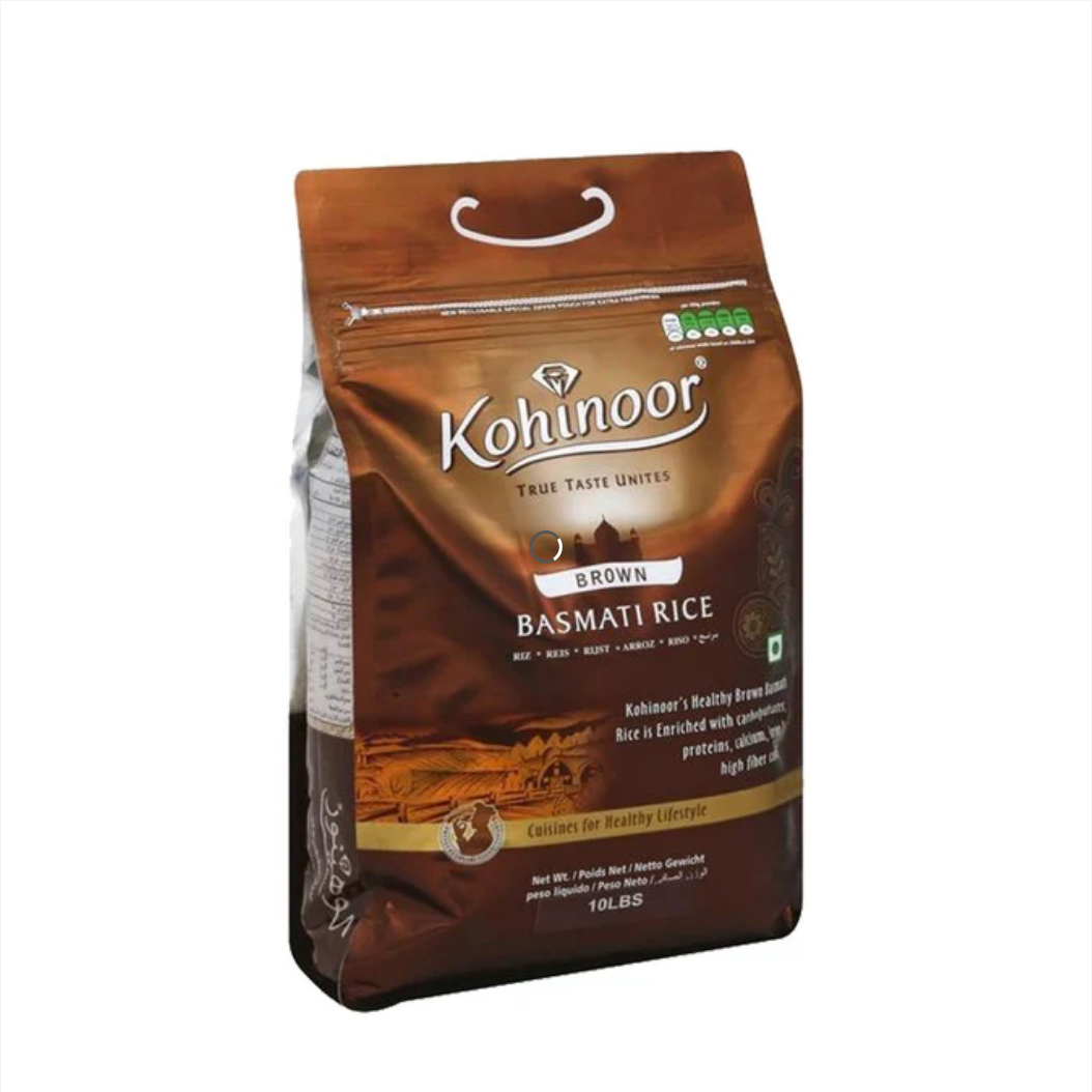 WHOLESALE KOHINOOR BROWN BASMATI RICE 10 LB