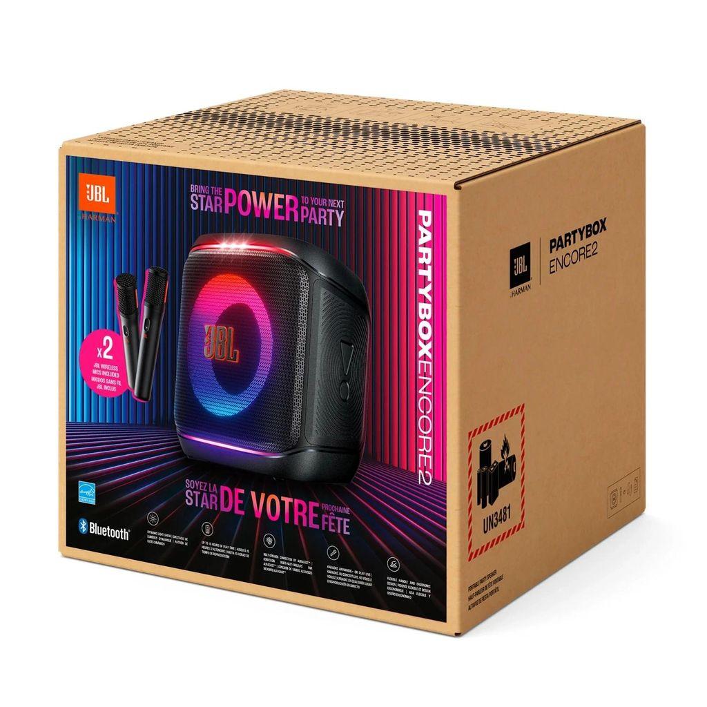 JBL PartyBox Encore 2 Portable Party Speaker with 2 Wireless Mics | NEW SEALED
