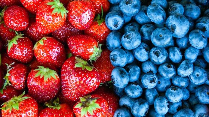 Fresh Fruits (Blueberries, Hass Avocado, Raspberries, Strawberries, Yellow Pitaya)