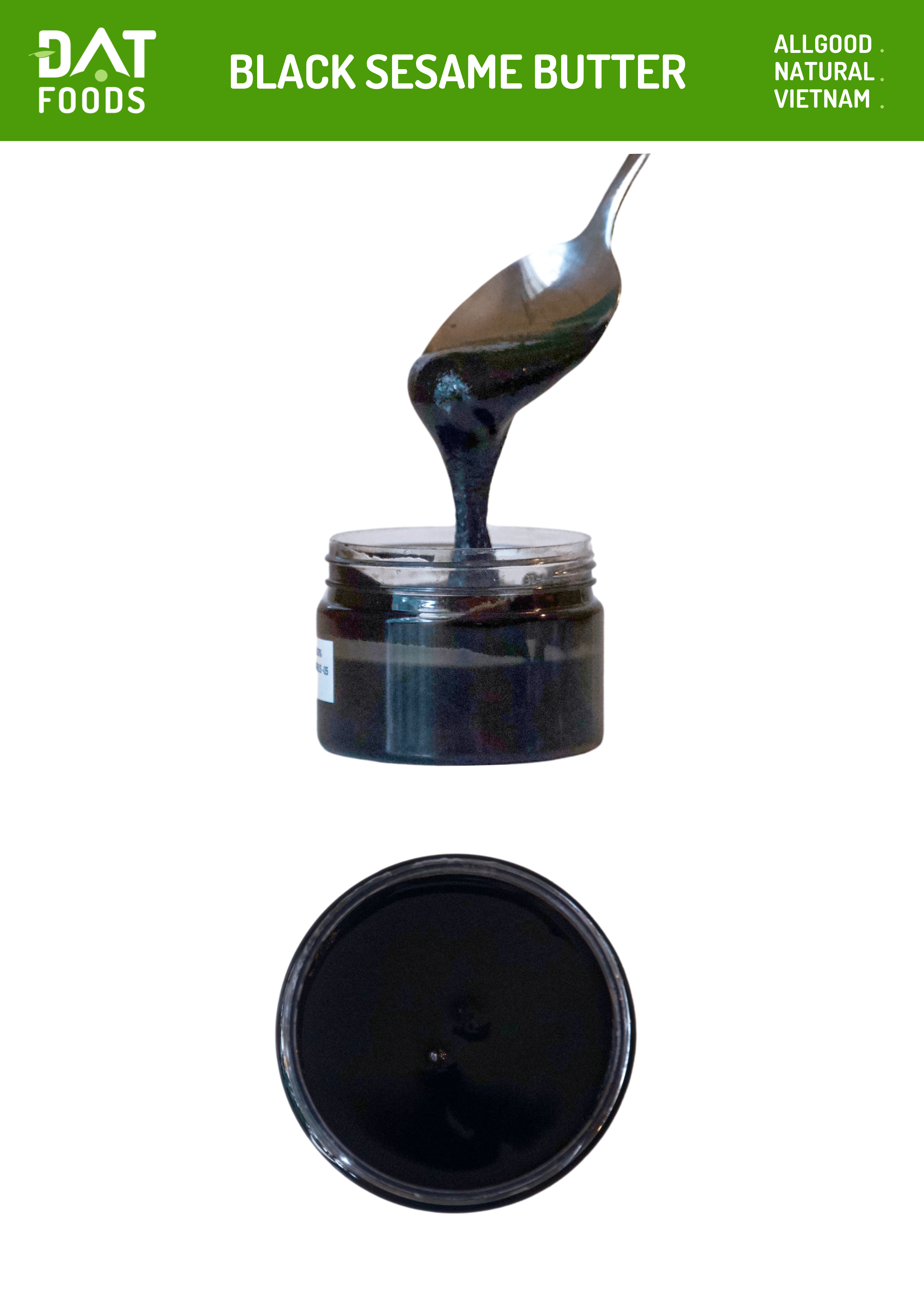 100% Pure Black Sesame Butter Jar