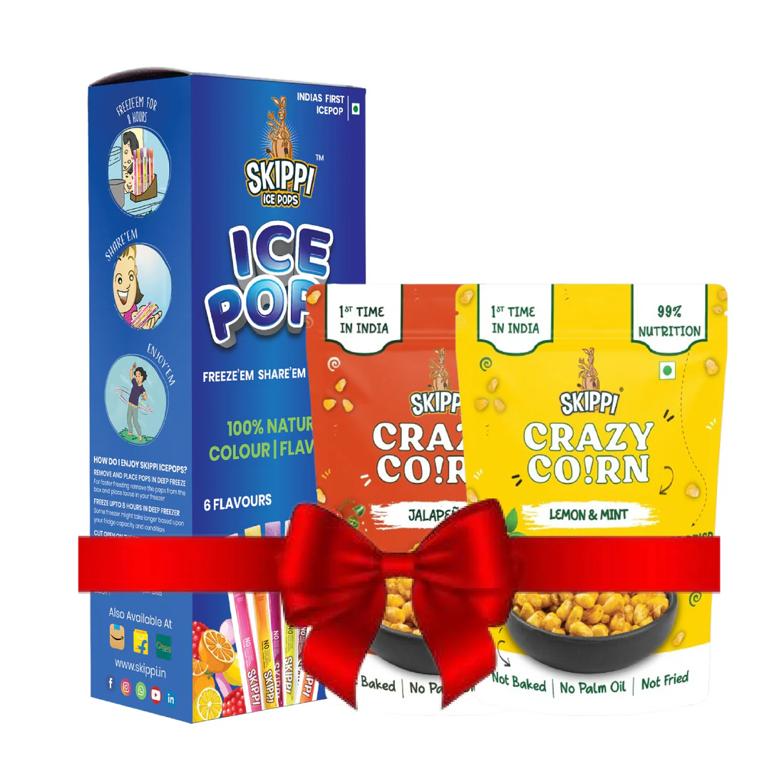 Skippi All Flavor Ice Pops Box
