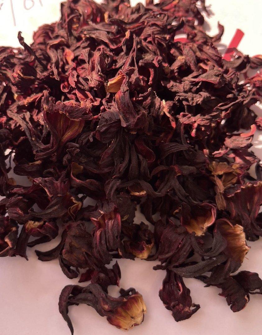 Premium Egyptian Organic Hibiscus Flowers (Dried Botanical Spec)