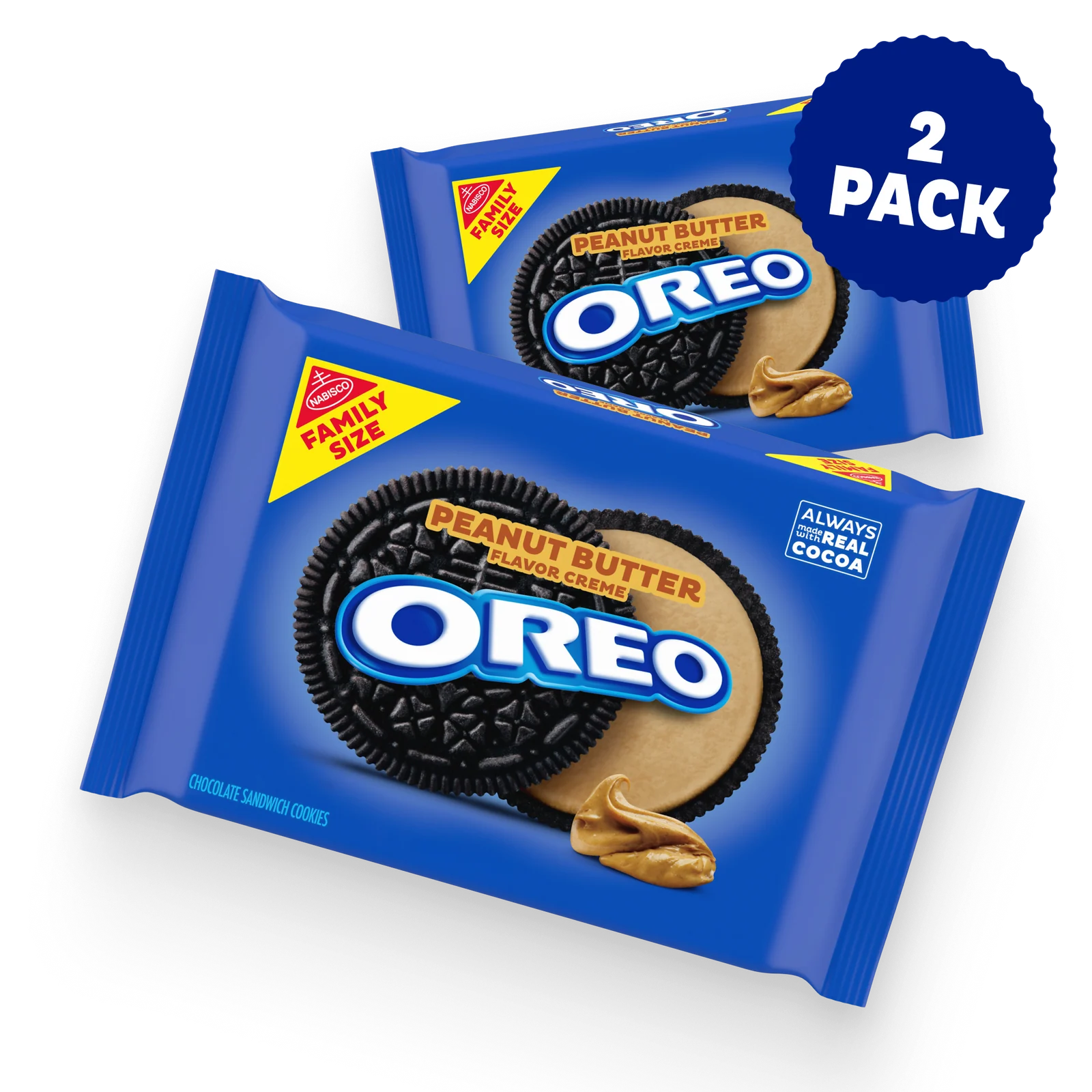 OREO Peanut Butter Creme Chocolate Sandwich Cookies