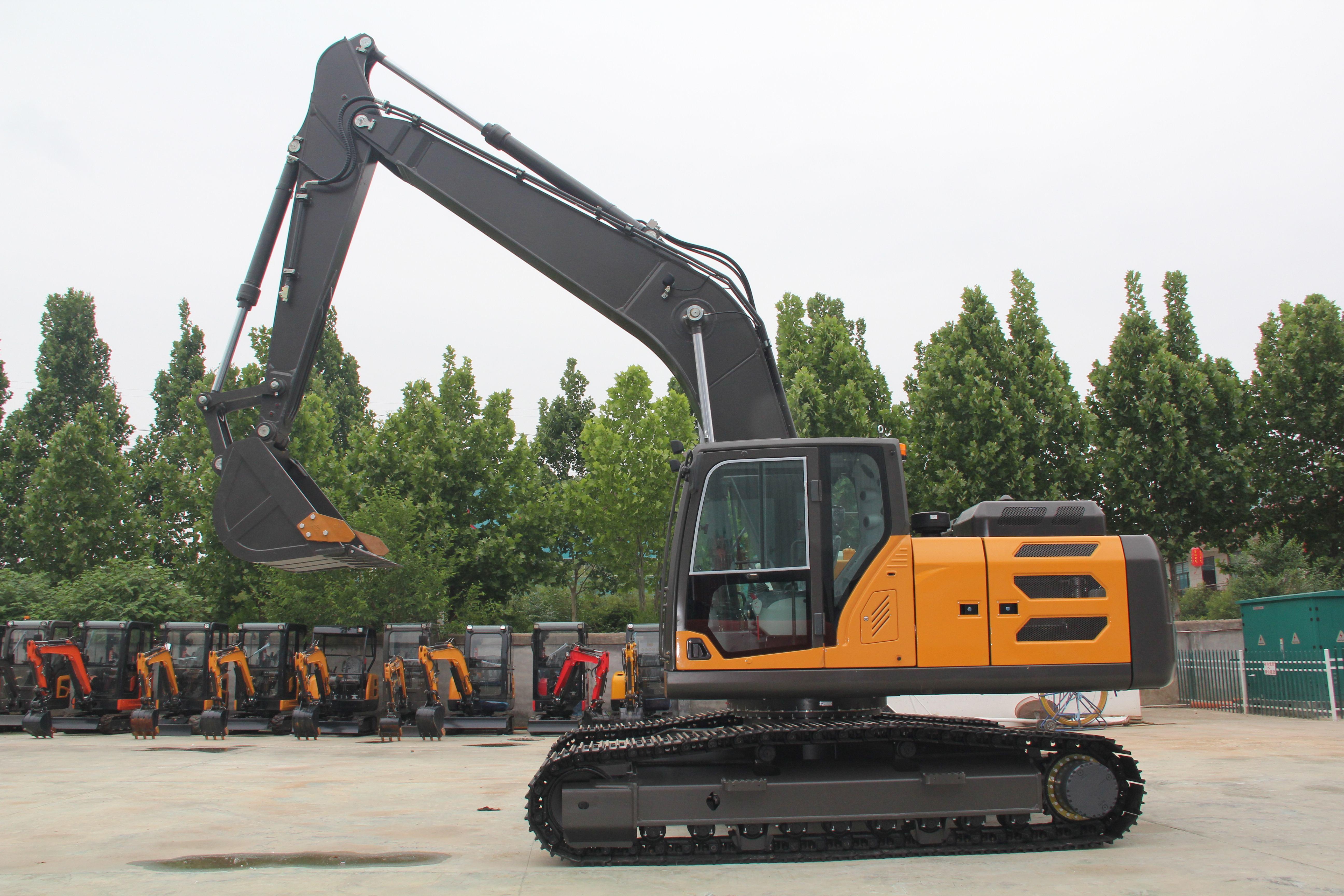 Heavy-Duty Crawler Excavator in action