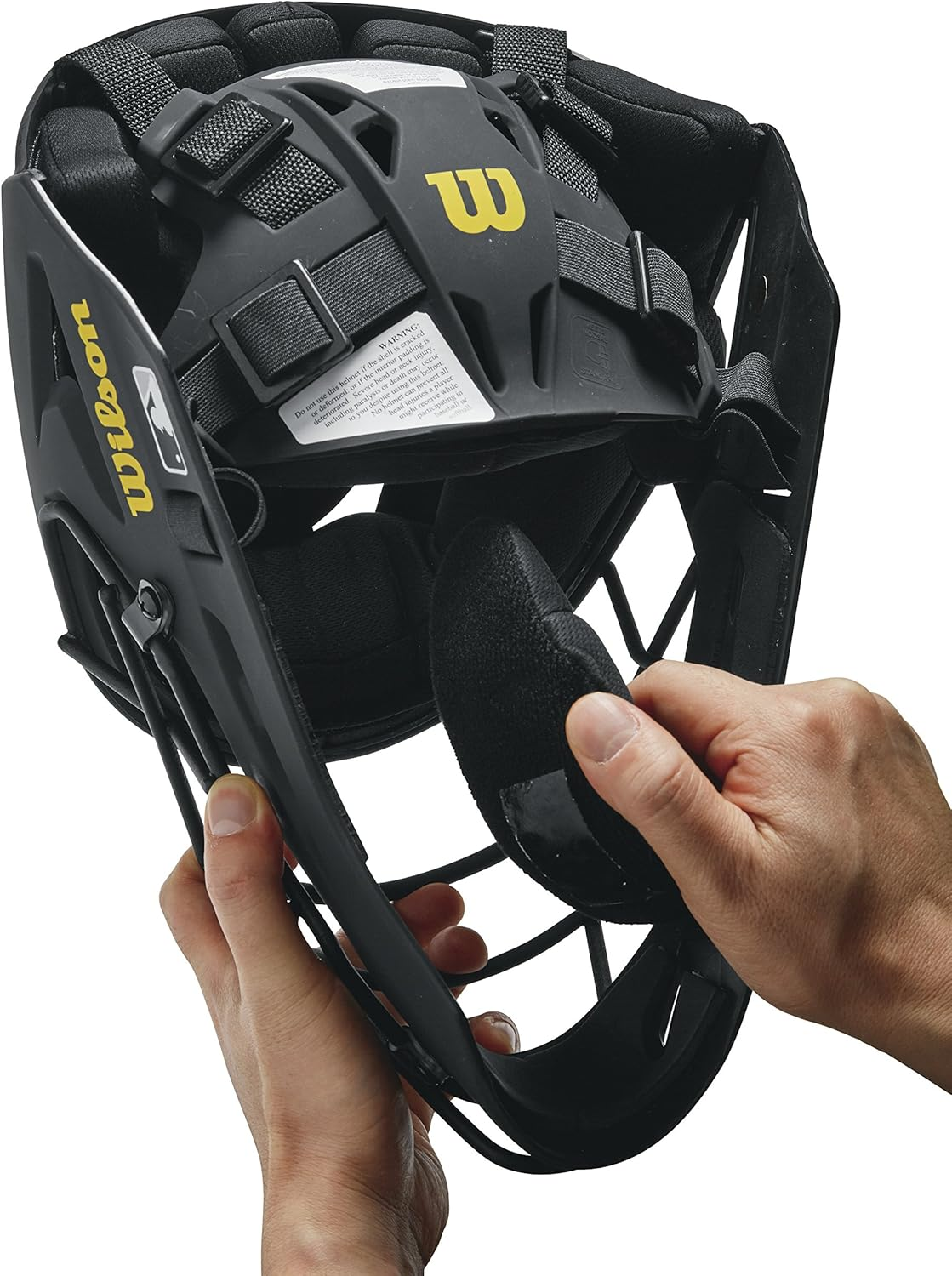 Pro Stock Black Titanium Umpire Helmet, Size 7