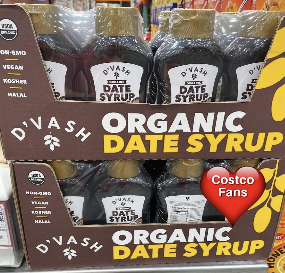 Best Plant Based Sweetness D'vash Organics Date Syrup – 400g x 12 Squeeze Bottles (100% Dates, No Added Sugar) On Sale