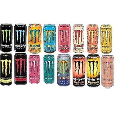 Wholesale Supply of 330ml Carbonated Energy Drinks (Assorted Flavors)Popular Exotic Snacks & Monster Multi-Flavor Energy Drinks
