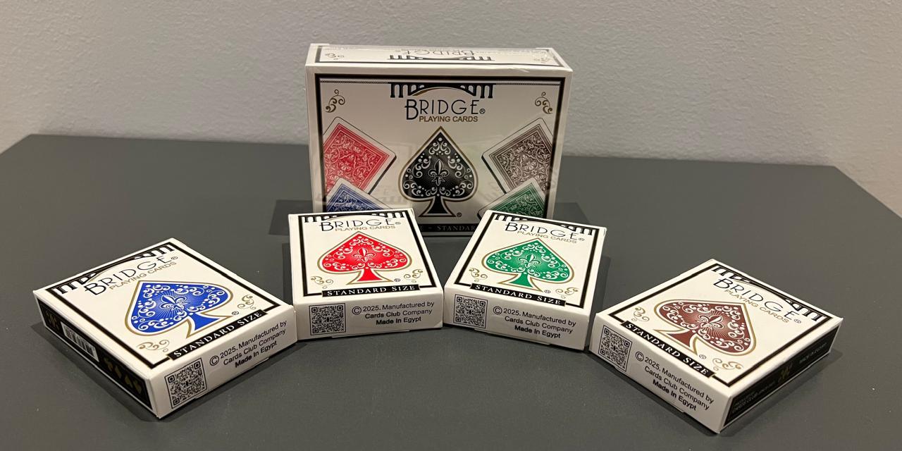 Bridge Pack of 4 Playing Cards