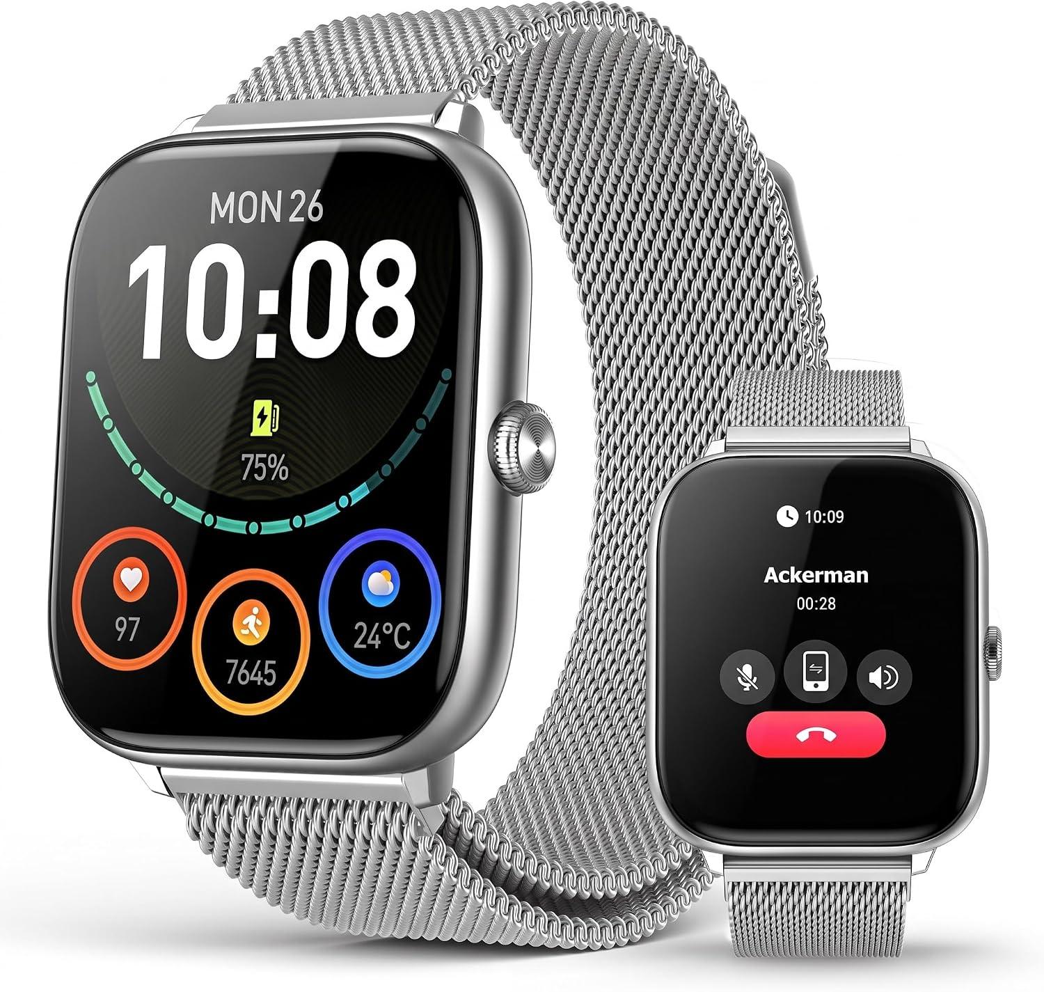 EarlySincere Premium Smart Watch Men Womenl, 2.06" AMOLED AOD