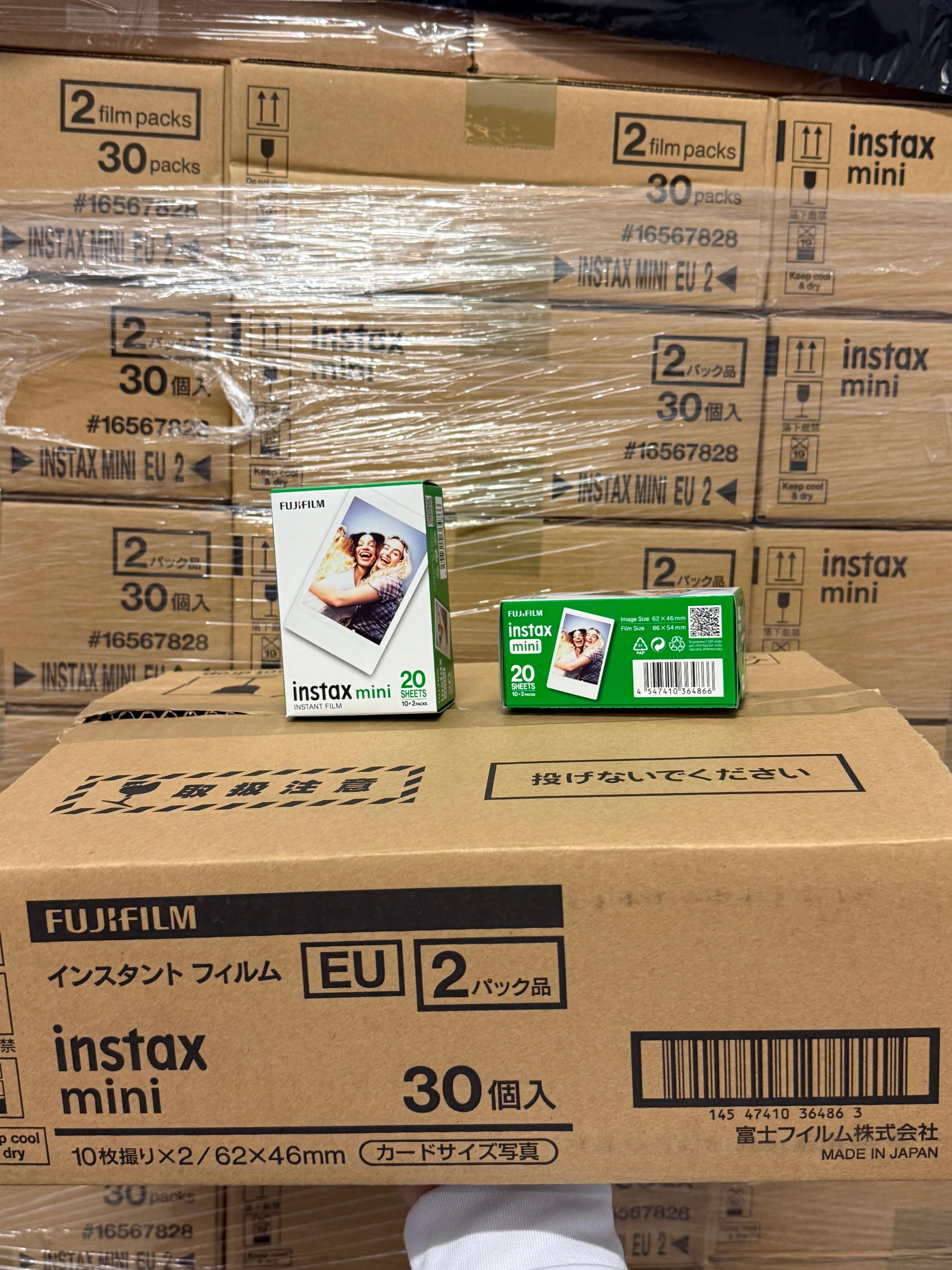 Fujifilm Instax Mini White Border Film, 20 sheets per pack