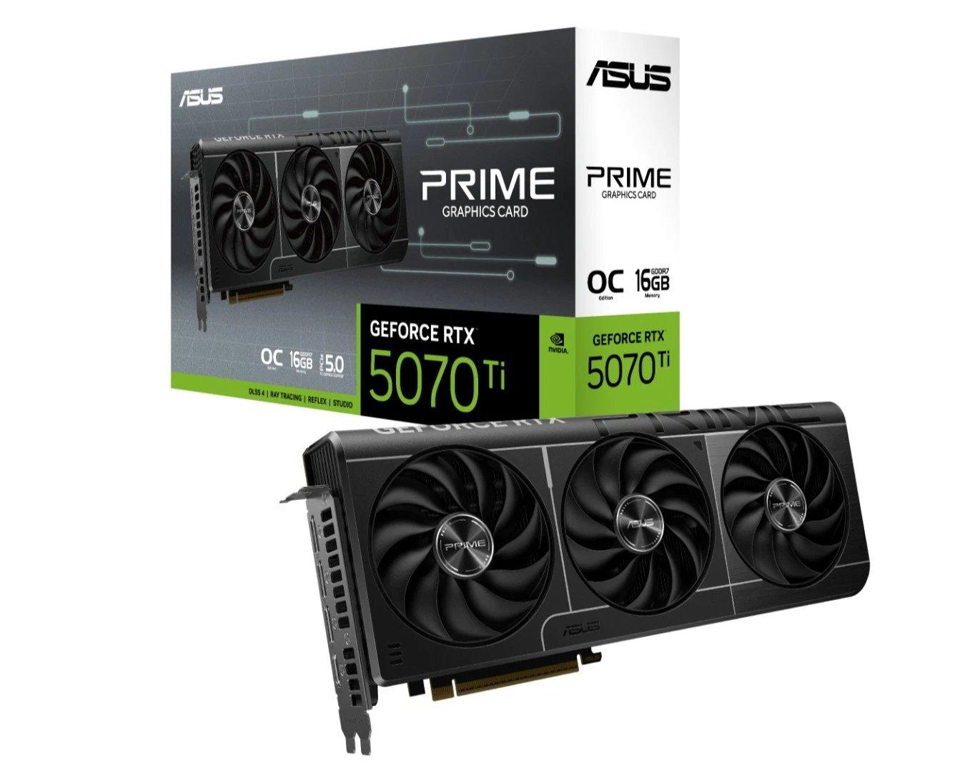 ASUS PRIME RTX 5070 Ti 16GB GDDR7 OC Graphics Card