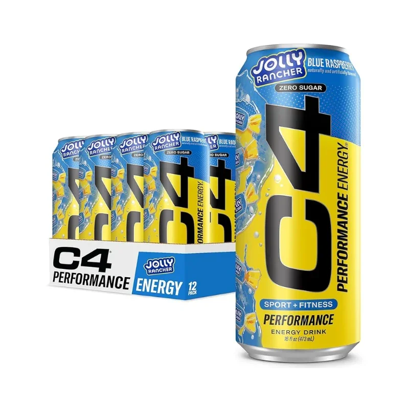 C4 PERFORMANCE JOLLY RANCHER BLUE RASPBERRY CN, 16OZ/12PK
