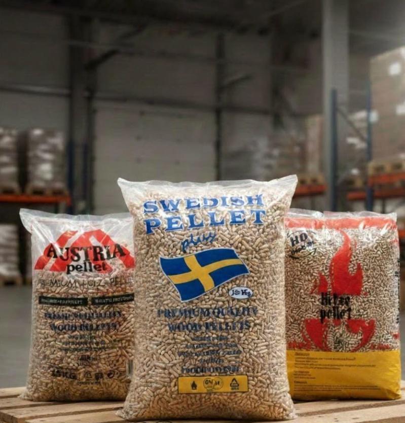 BEST WOOD PELLETS HIGH CALORIFIC VALUE, CONSISTENT SUPPLY PREMIUM PELLETS ENplus A1 15kg EXPORT QUALITY
