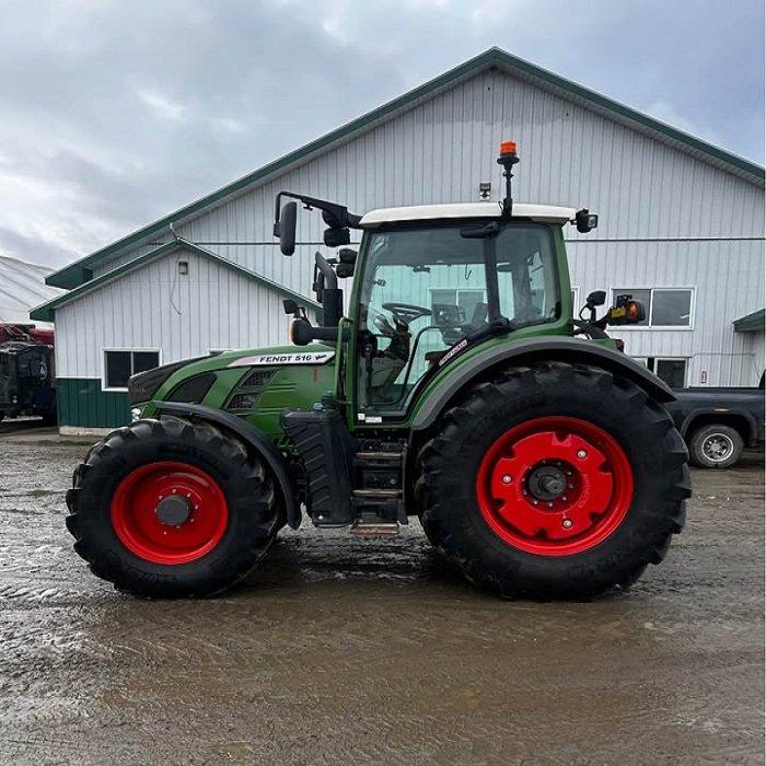 Fendt 516 Tractor 90HP Diesel Engine 4WD Agricultural Machinery Heavy Duty Pump Plowing Harvesting Mini Farm