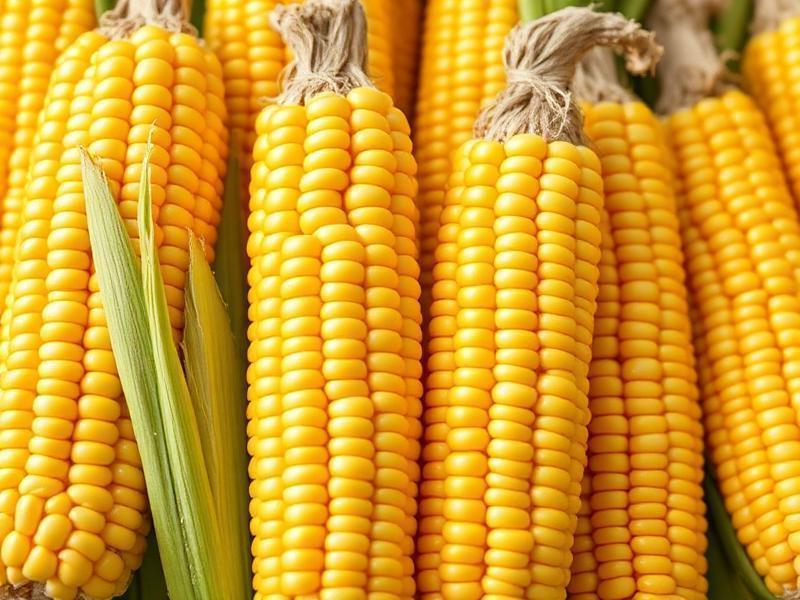 Mature Fresh Yellow Corn Cob Non Glutinous Natural Maize
