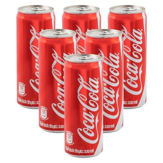 Coca Cola Soft Drink 330ml Can (24 Pack)