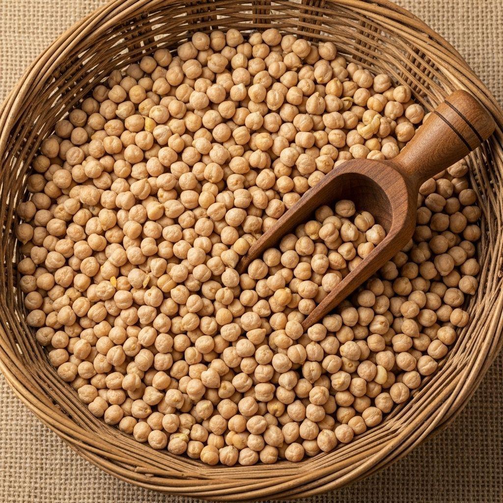 High Quality Chickpeas For Food Shape Round Grade Top Grade Flavour Natural Shelf Life 24 Months Max. Moisture (%) 12 Packaging 25kg pp bag