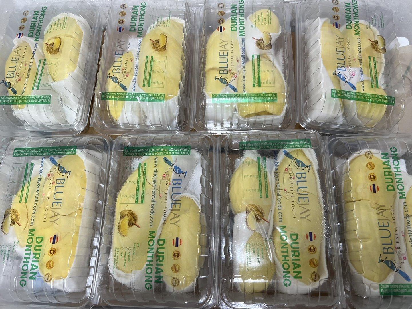 Peeled Durian Monthong Flavor Rich Packaging 500g Texture Creamy Type Monthong Grade A Place of Origin Thailand Harvest Condition At Peak Ripeness