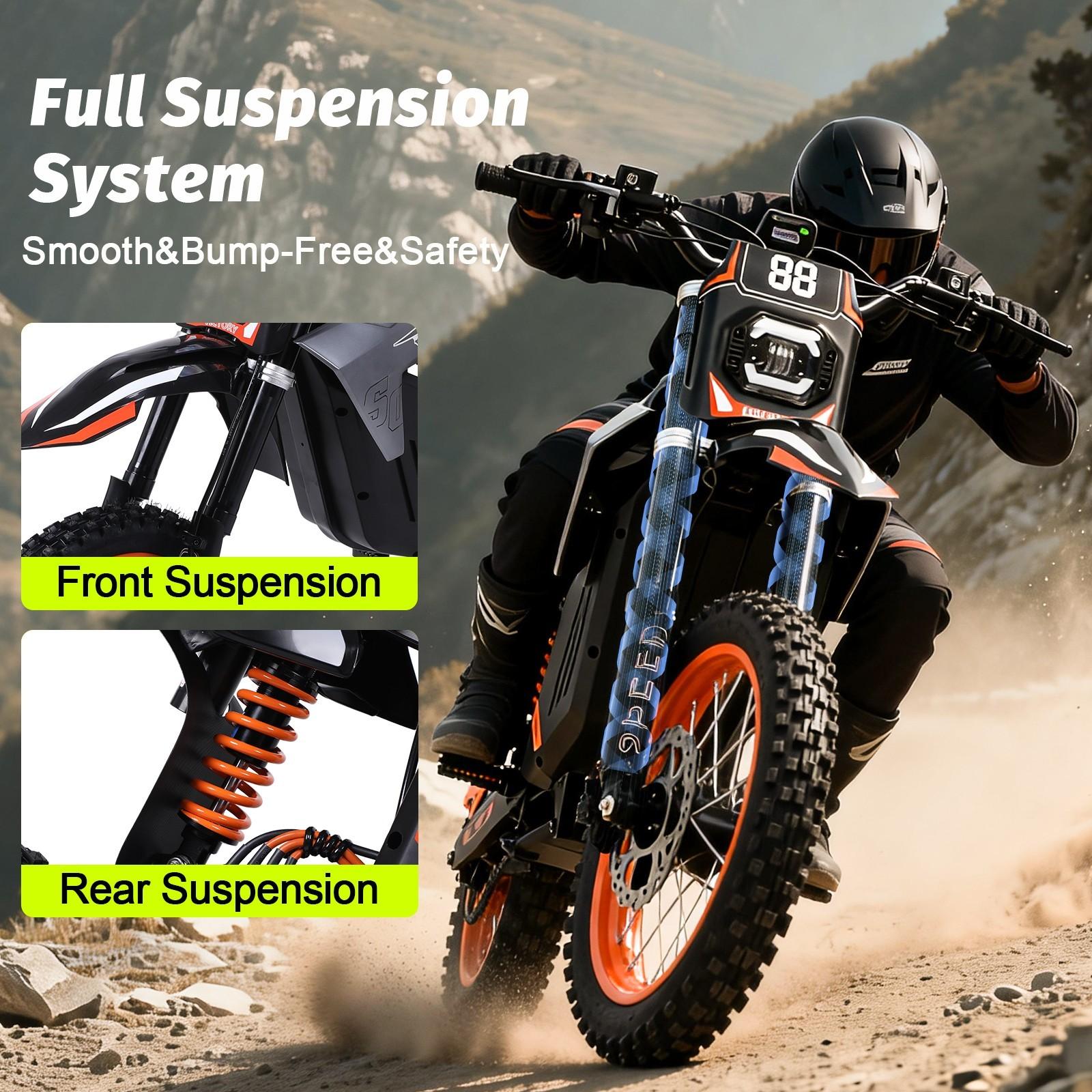 Adult electric motorcycle, motor 3000W, battery 48V30Ah