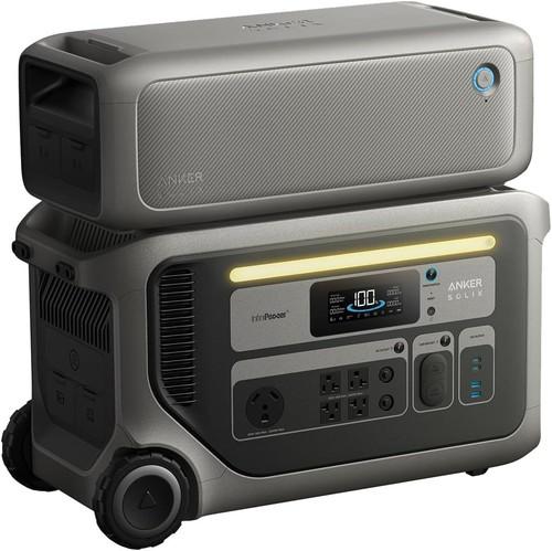 Anker SOLIX F3000 Long Lasting Portable Power Station with Expansion Battery