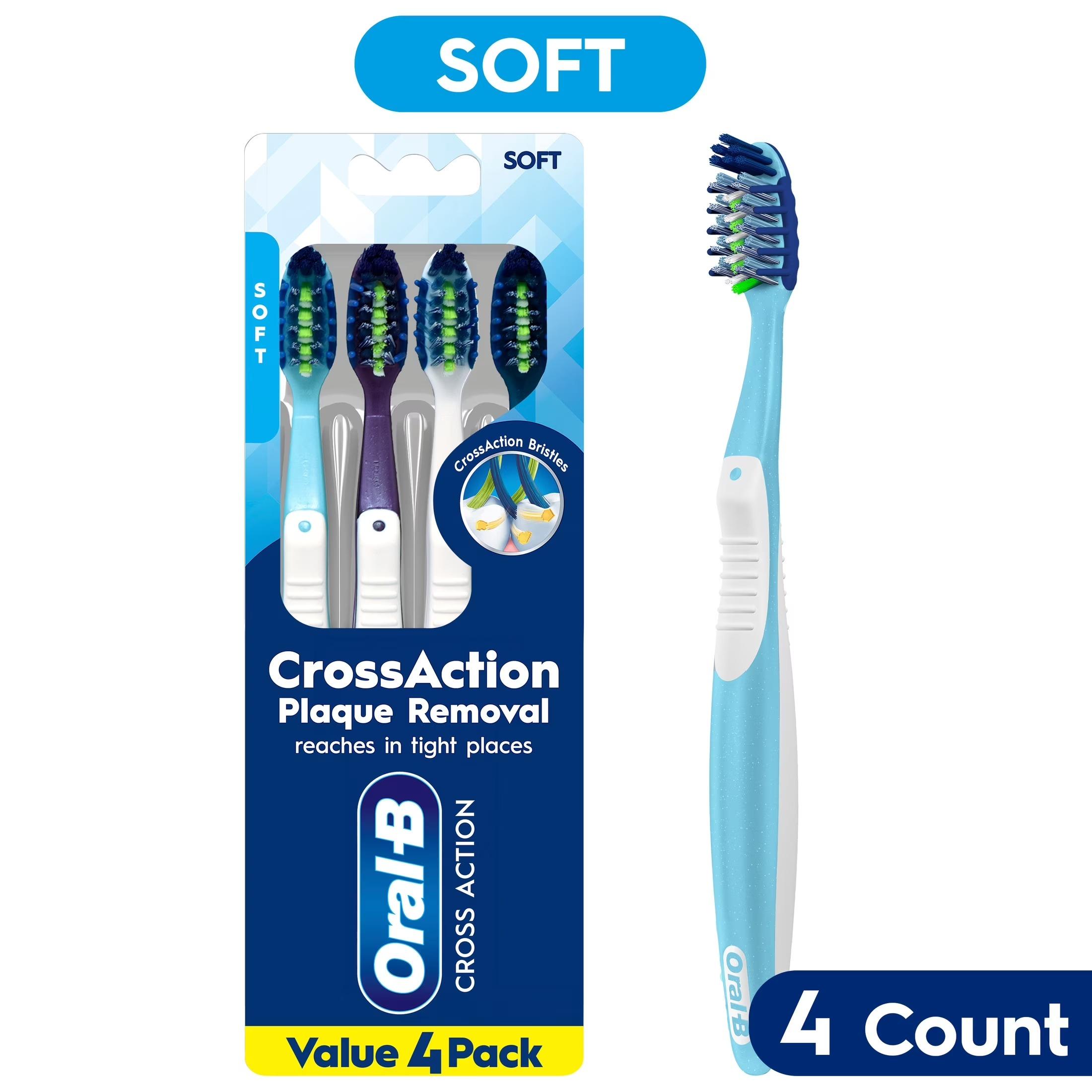 Professional Oral-B Manual Soft Toothbrush Designed For Daily Dental Hygiene With Gentle Cleaning And Easy Handling