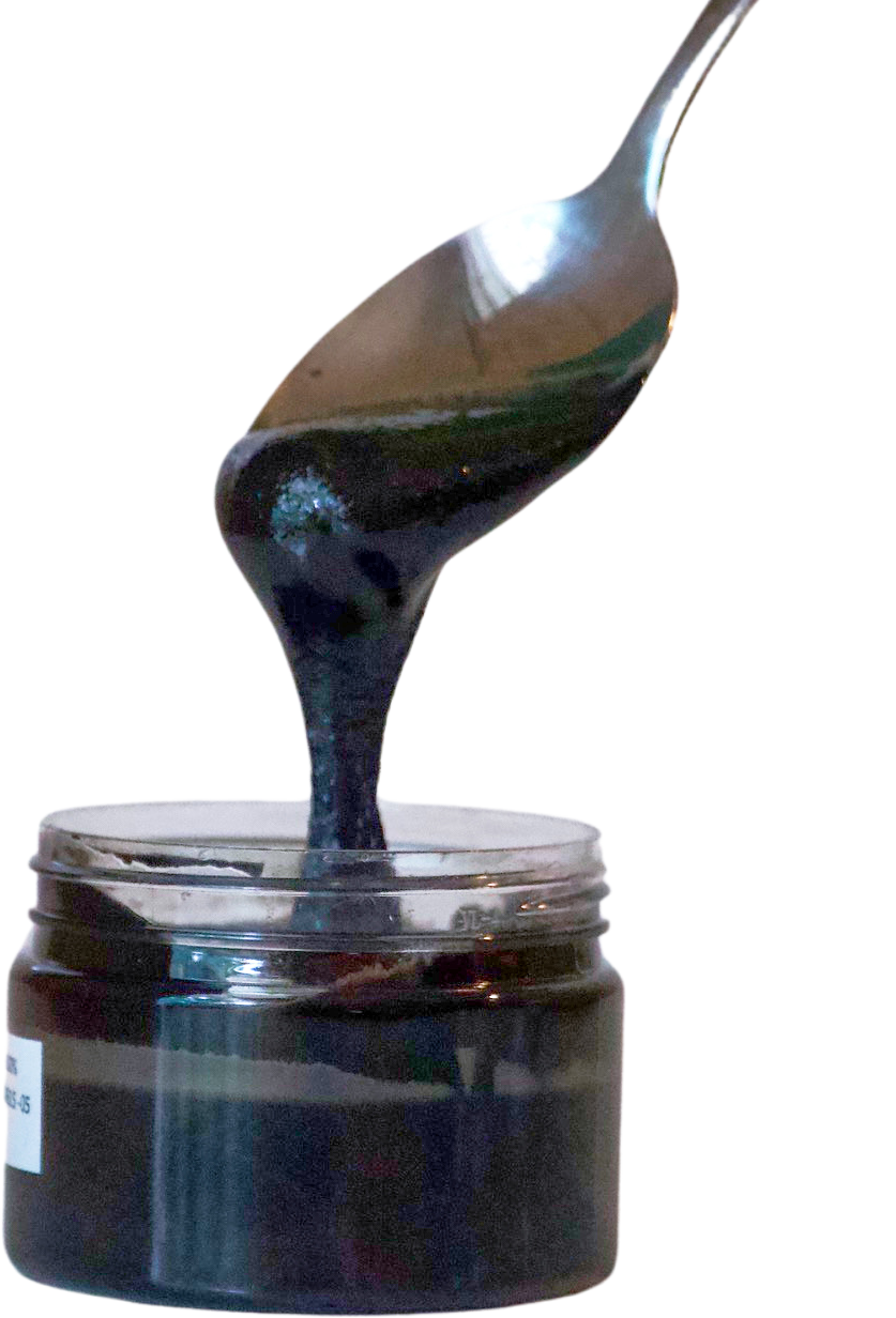 Spoon with Black Sesame Paste