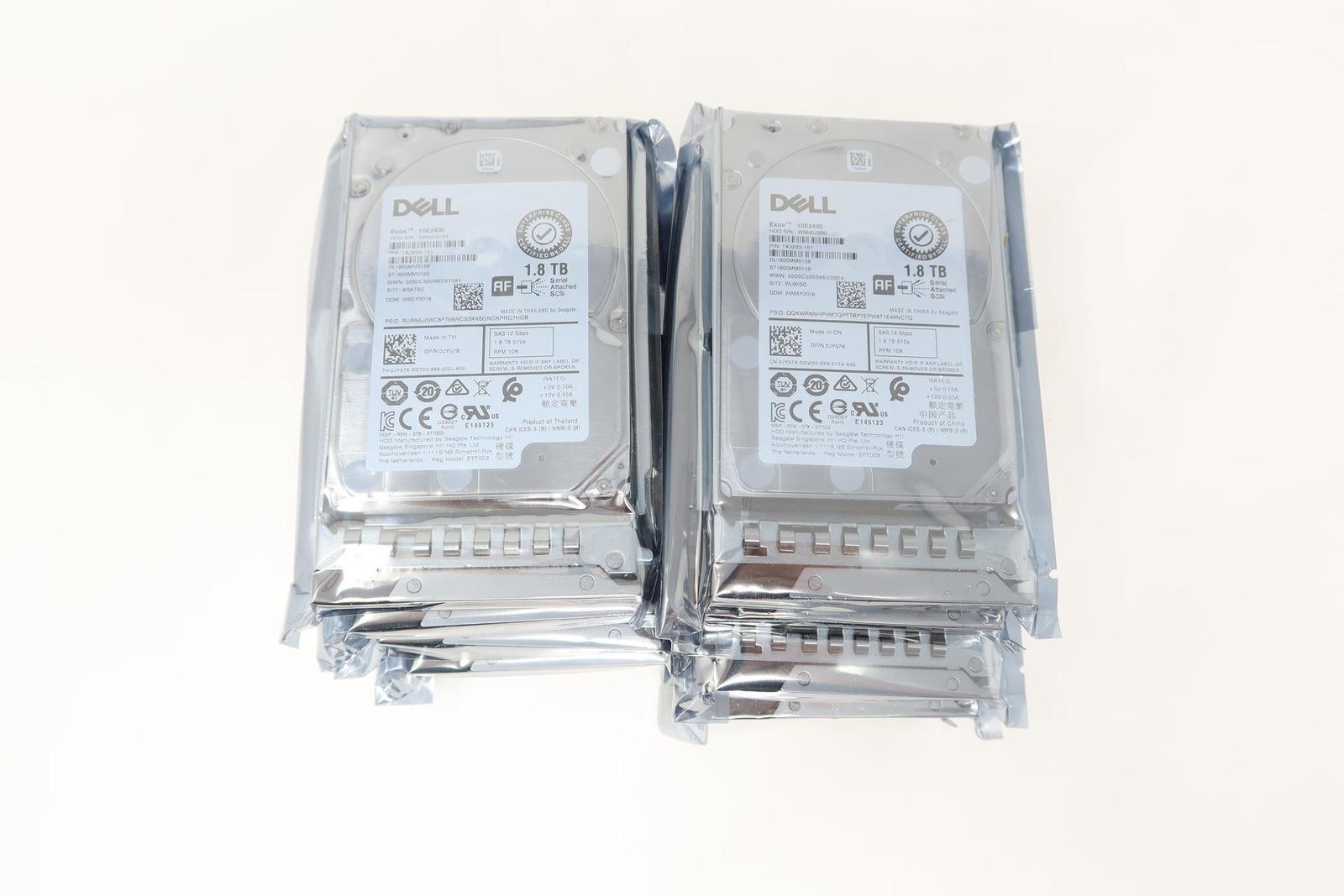 Lot of 10 0JY57X JY57X Dell GEN14 1.8TB 10K RPM 12Gb/s 2.5