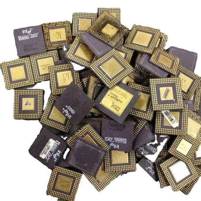 High Grade CPU Scrap for Recycling | Ceramic & Gold Recovery Processor Scrap