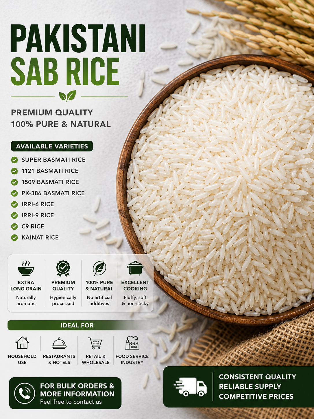 Rice 1121 1509 IRRI-6 IRRI-9 