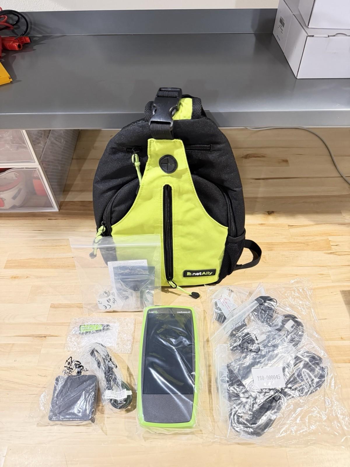 NETALLY LINKRUNNER AT 4000 NETWORKS TESTER W/ CHARGER (NEW SEALED) & ALLY CARE