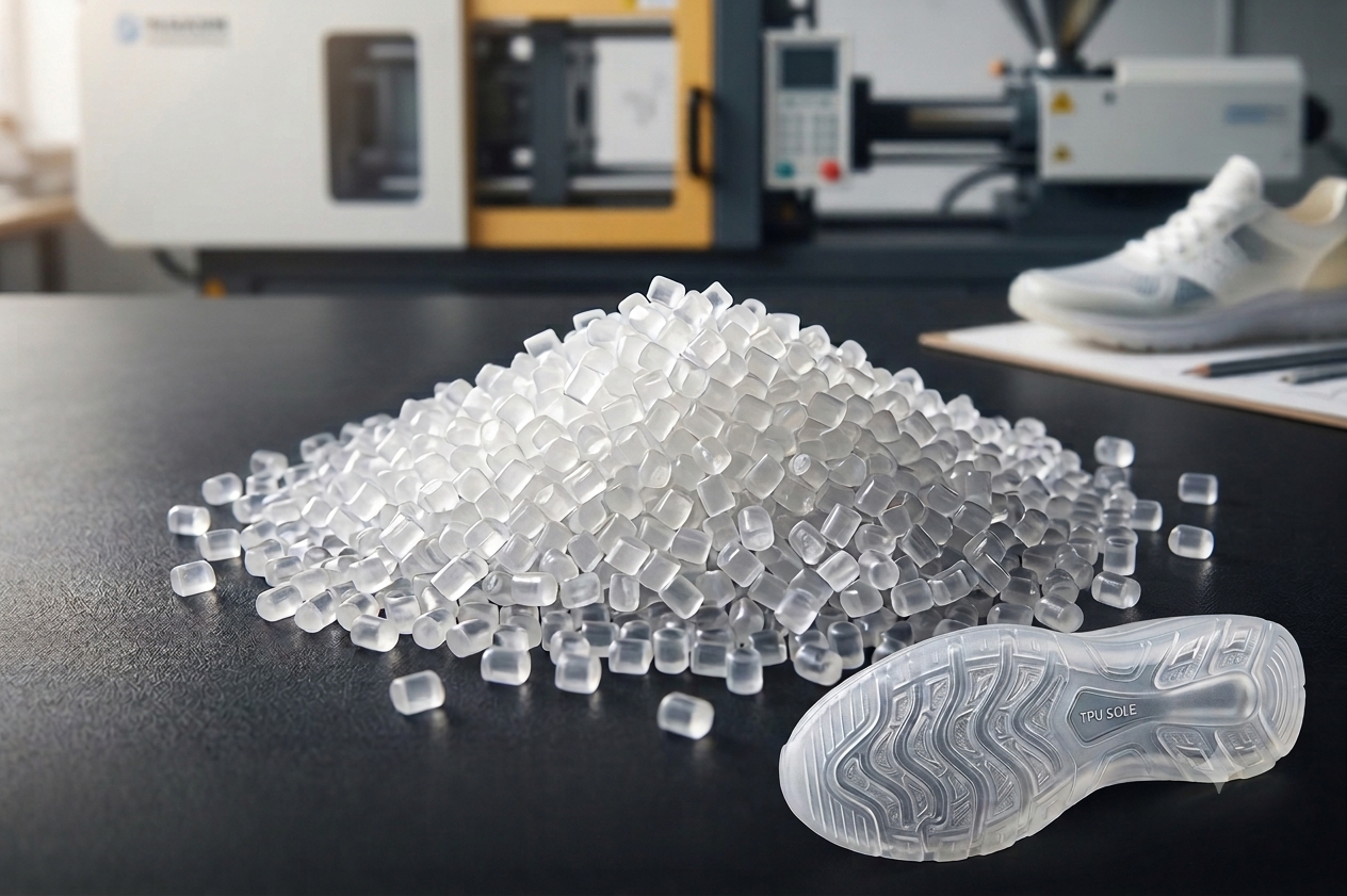 TPU Granules for Shoe Sole – High Elasticity Thermoplastic Polyurethane Pellets for Durable, Flexible