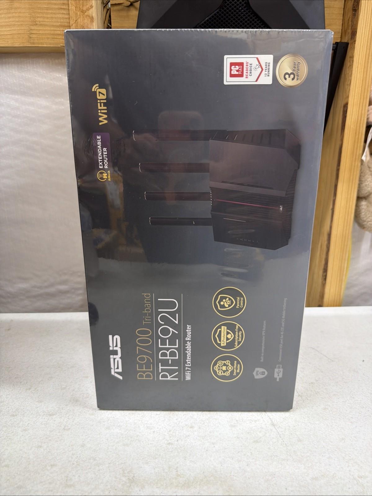 ASUS RT-BE9700 Tri-Band WiFi 7 (802.11be) Router, with 320 MHz bandwidth