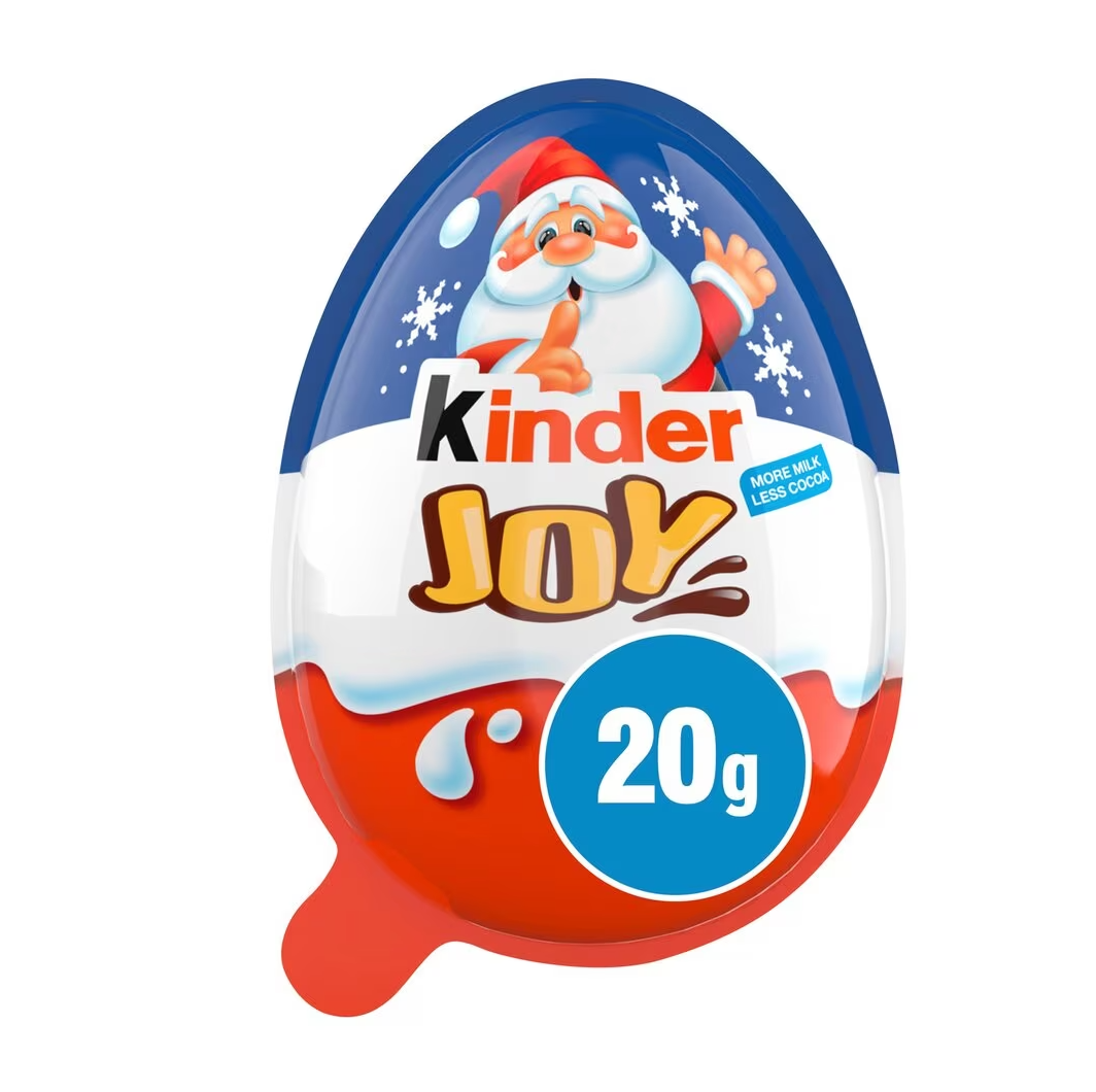 Chocolate Surprise Egg Candy for Kids with Kinder Joy Figure Toys Inside