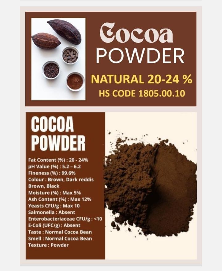 COCOA POWDER, FAT 20 - 24 %