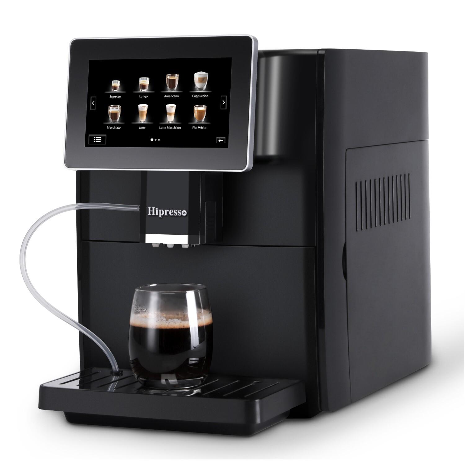 SMART Hipresso Super-automatic Espresso Coffee Machine -Large 7 Inches HD TFT Display 