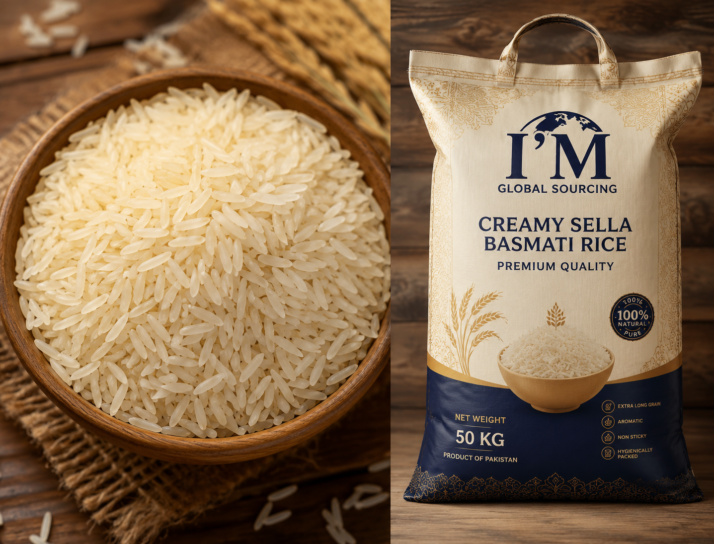 Creamy Sella Basmati Rice – Grade 1