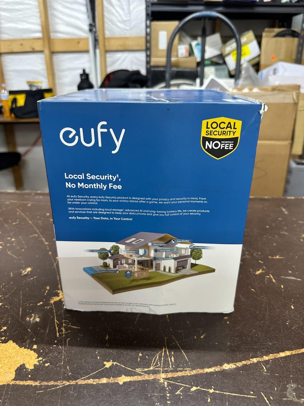 eufy Security Floodlight Camera E30, Security Camera Outdoor, 360° Pan & Tilt