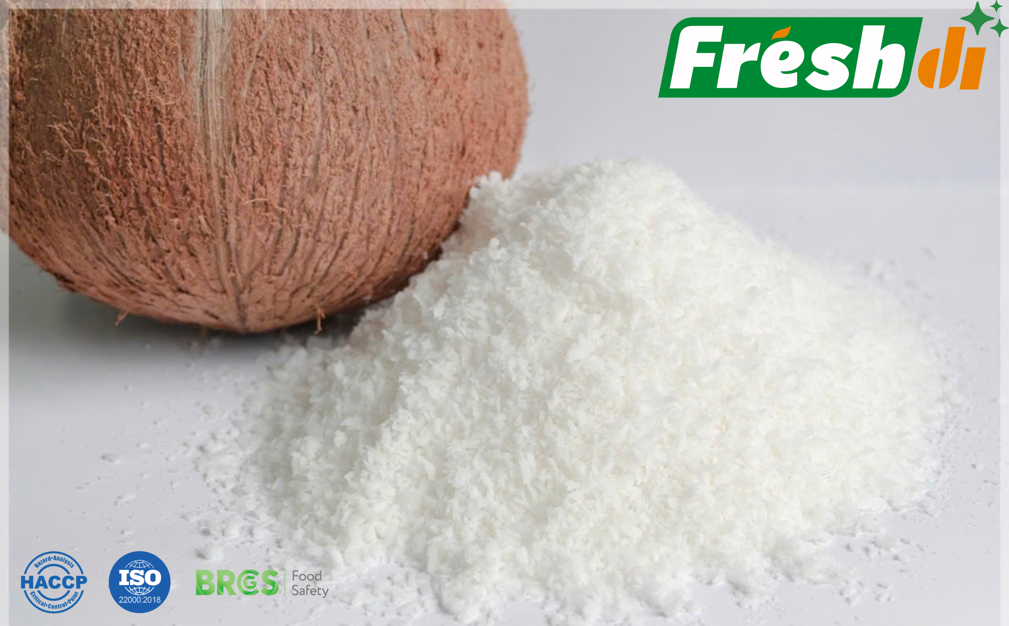 Desiccated Coconut Organic No Degree of Processing Dried