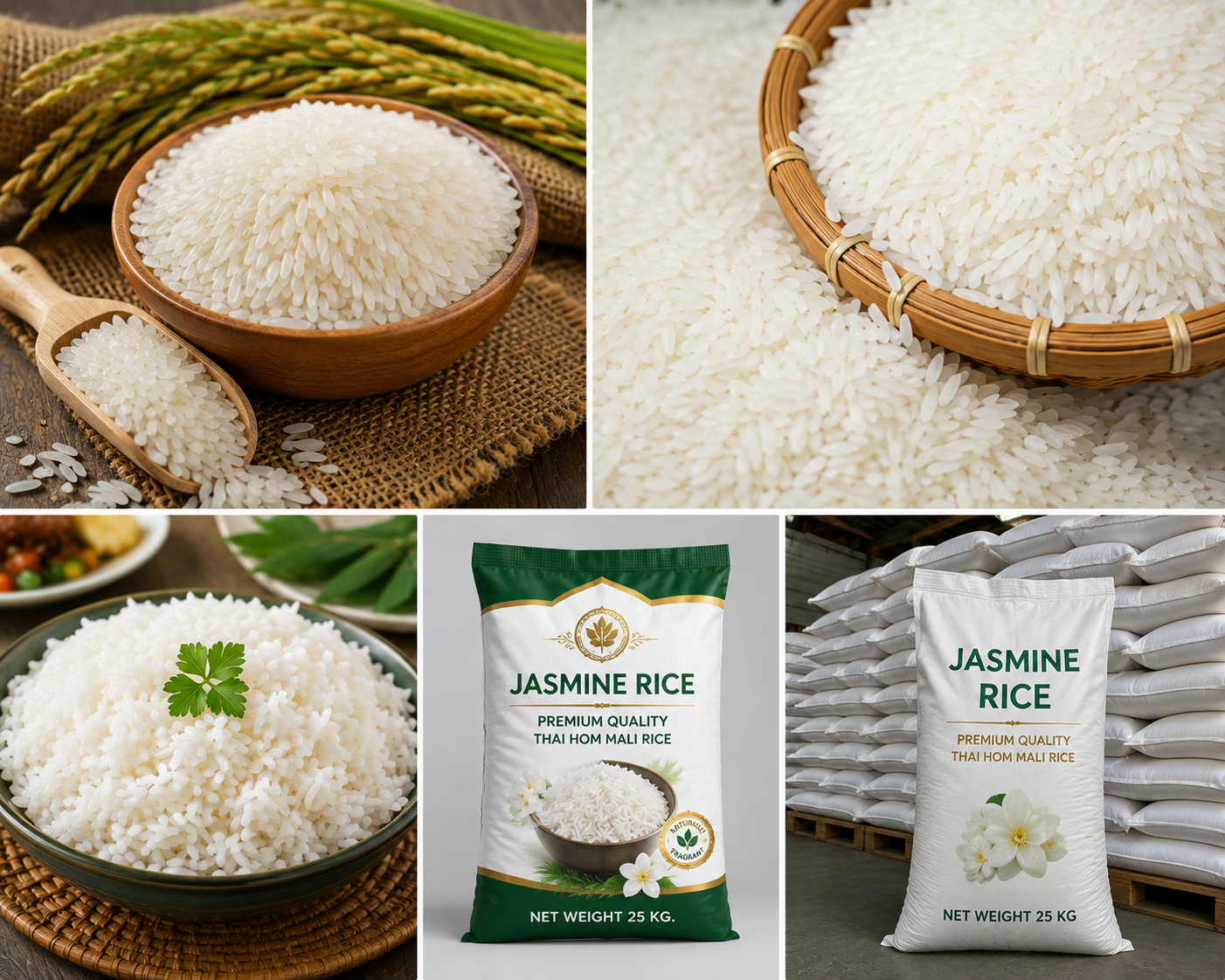 Premium Thai Jasmine Rice Wholesale | Hom Mali Rice for Export